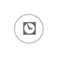 clock in circle icon - save time